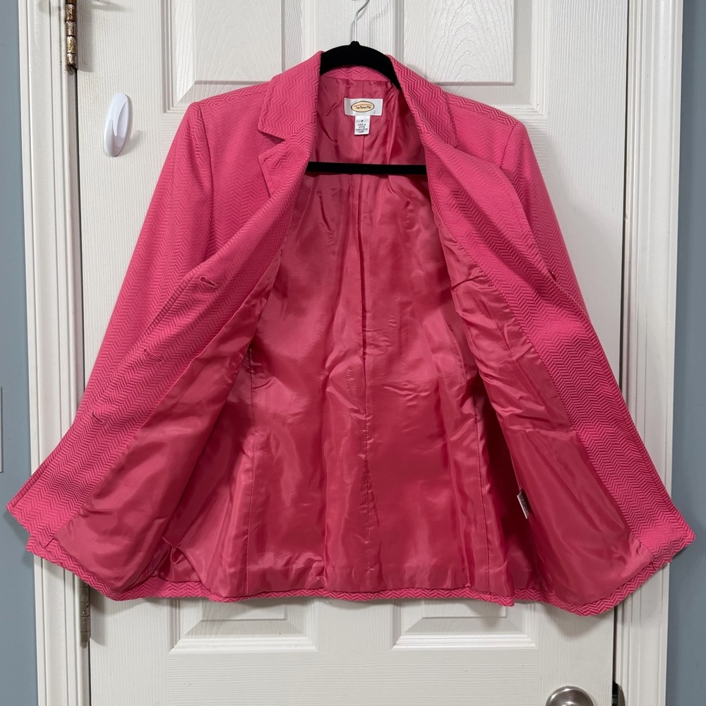 Talbots Pink Blazer Jacket Office Wear Career Elegant Wear Minimalist